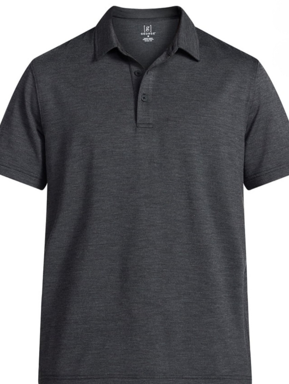 NWOT Men's Gray Polo Shirt By George in Mens Size XL